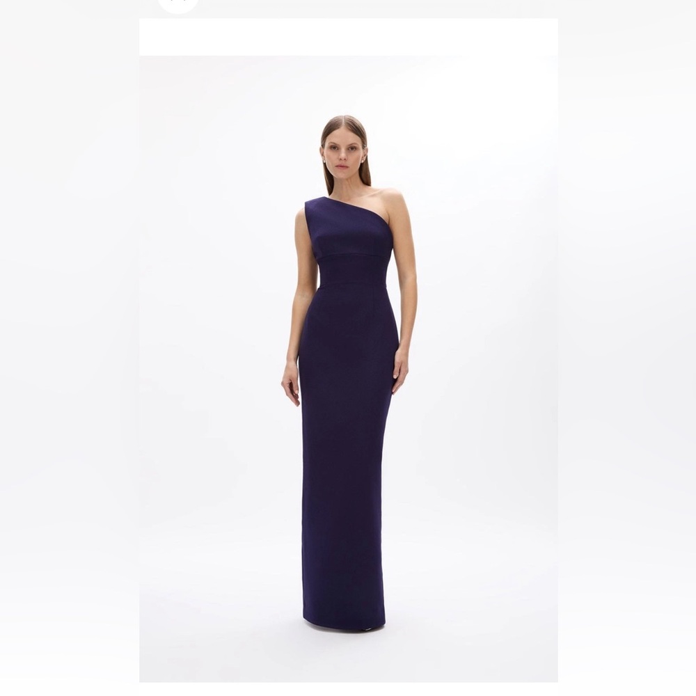 NWOT $1200 MRPs Rachel Gilbert Clara dress in dark indigo size 8 - Picture 10 of 17